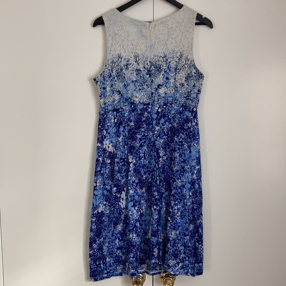 Motherhood Maternity Eyelet Dress, White/Blue - Medium - Picture 4 of 4